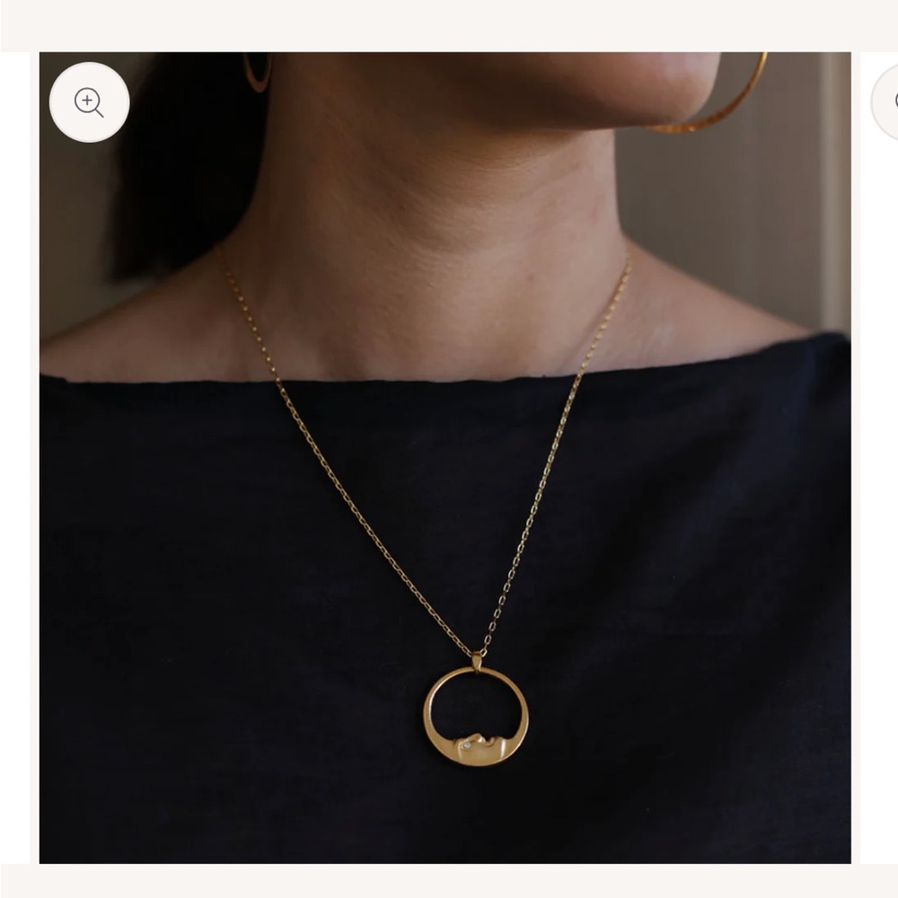 Gold La Lune Necklace by Amano Studio - Picture 2 of 7